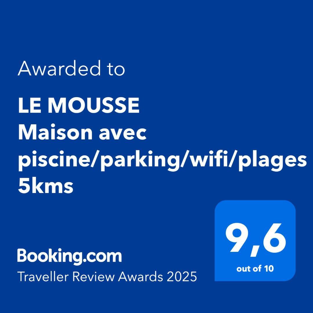 Le Mousse Maison Avec Piscine/Parking/Wifi/Plages 5Kms Les Mathes Ngoại thất bức ảnh